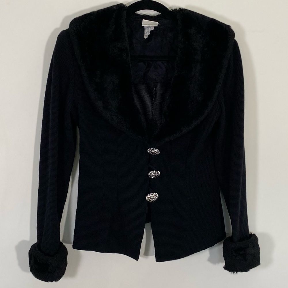 Sweater crop jacket